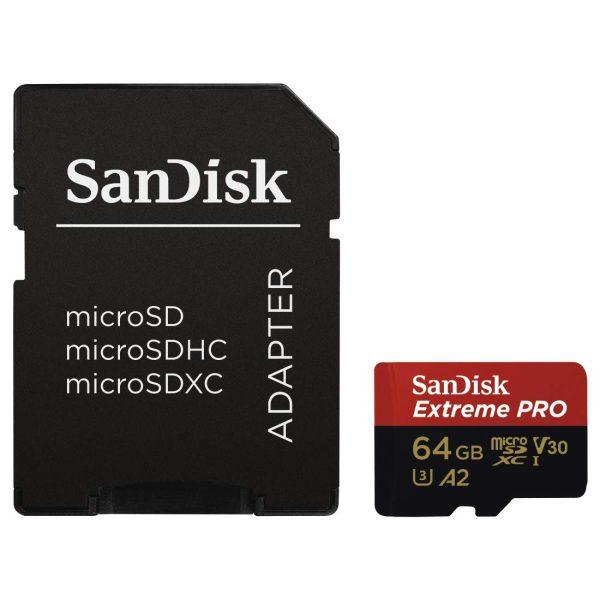 خرید کارت حافظه میکرو اس دی Sandisk Extreme PRO 64GB 170MB S با بهترین قیمت در دوربین استور