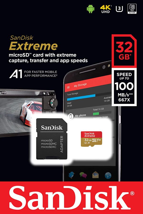 قیمت، خرید و بررسی کارت حافظه سن دیسک Sandisk MicroSDXC 32GB 100MB S در دوربین استور