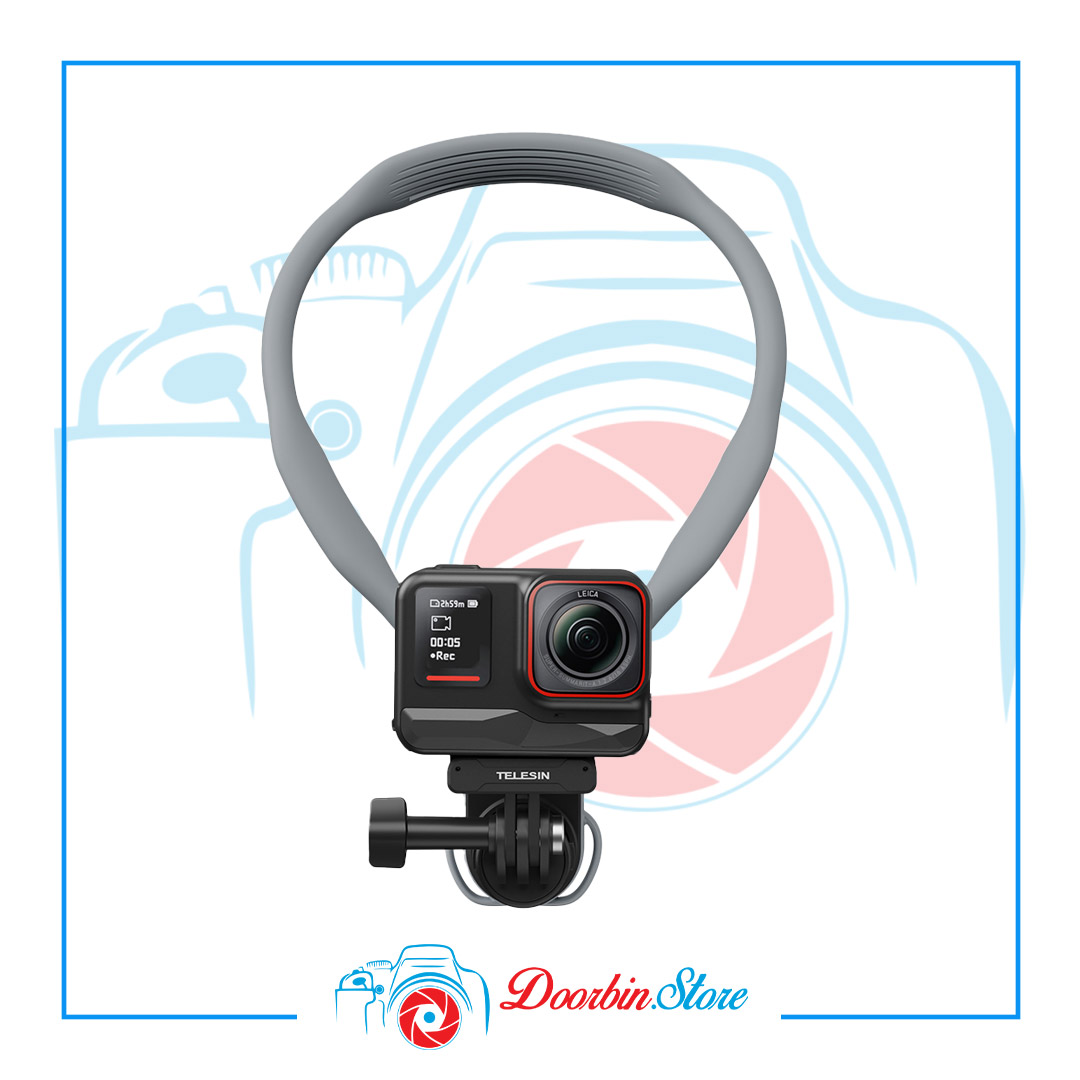 پایه گردنی Telesin S2-HNB-01؛ نگهدارنده همهکاره برای GoPro و Insta360 در ولاگ و سفر