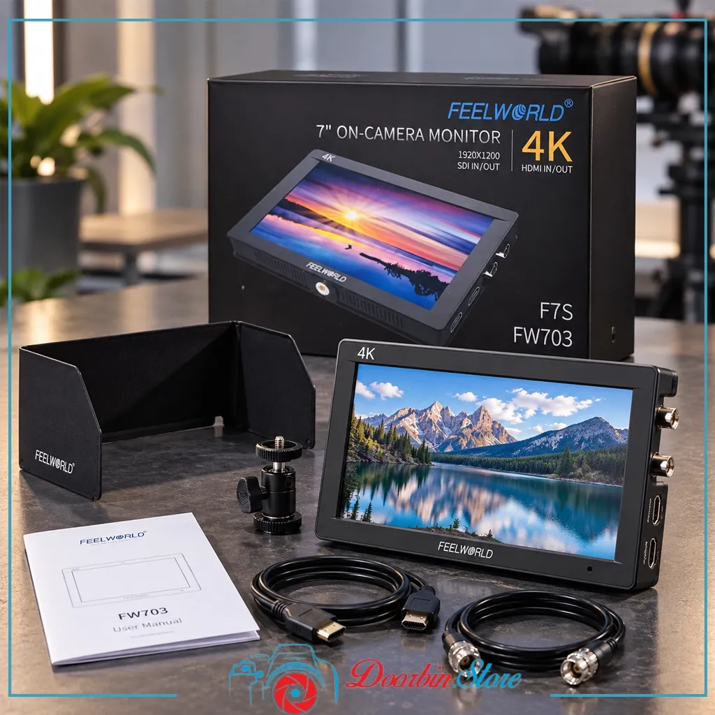 مانیتور دوربین 7 اینچ فیلورلد FEELWORLD FW703 4K HDMI / 3G-SDI