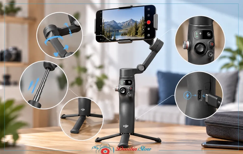مشخصات فنی گیمبال موبایل DJI Osmo Mobile 8 Device Only